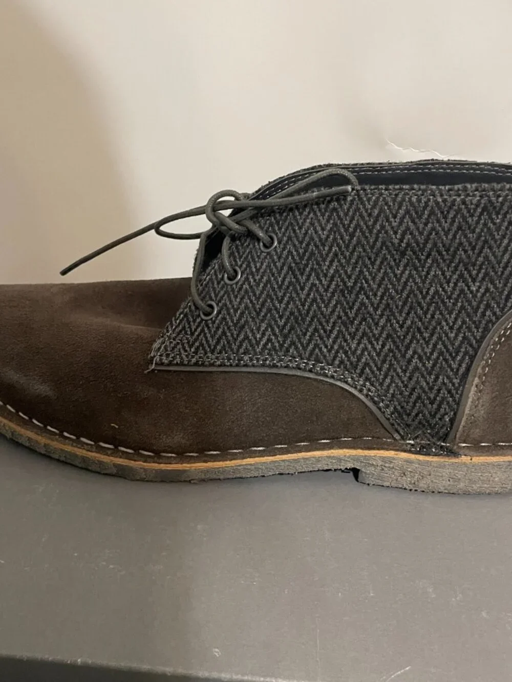 Kenneth Cole Reaction Passage Boot Brown Chukka Lace-Up Boots US 8.5 NWT